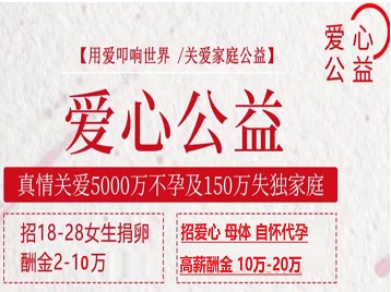南关捐卵助孕生子 爱心志愿者招募